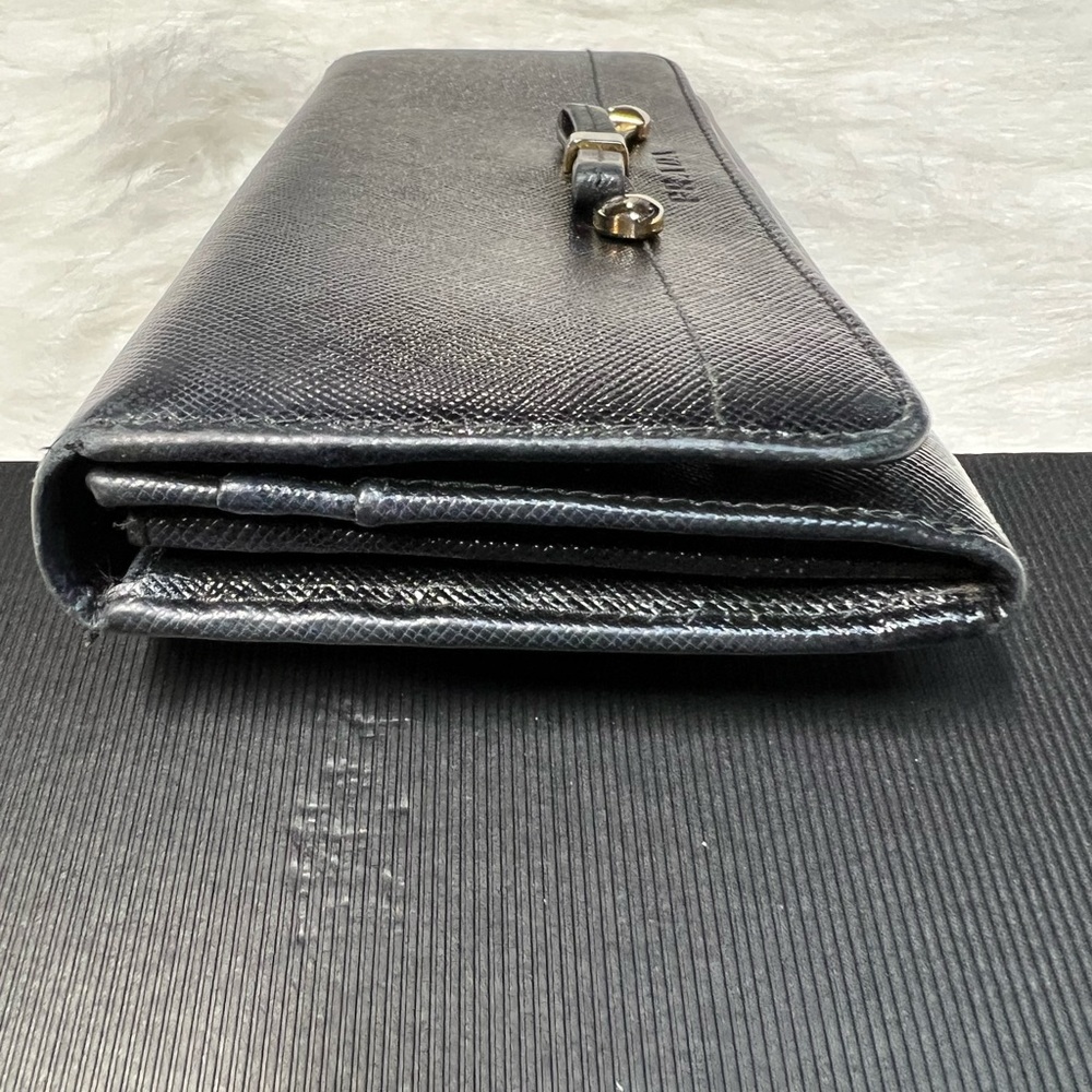 Authentic Prada Ribbon Saffino Leather Bifold Wallet - Picture 3 of 12
